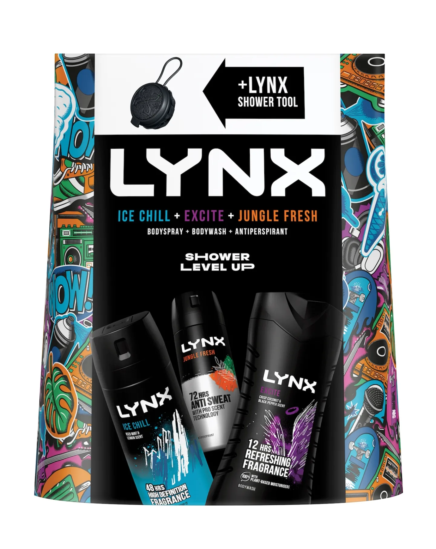 LYNX All Stars Trio & Shower Tool Gift Set