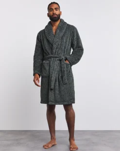 Jacamo Marl Clipped Dressing Gown