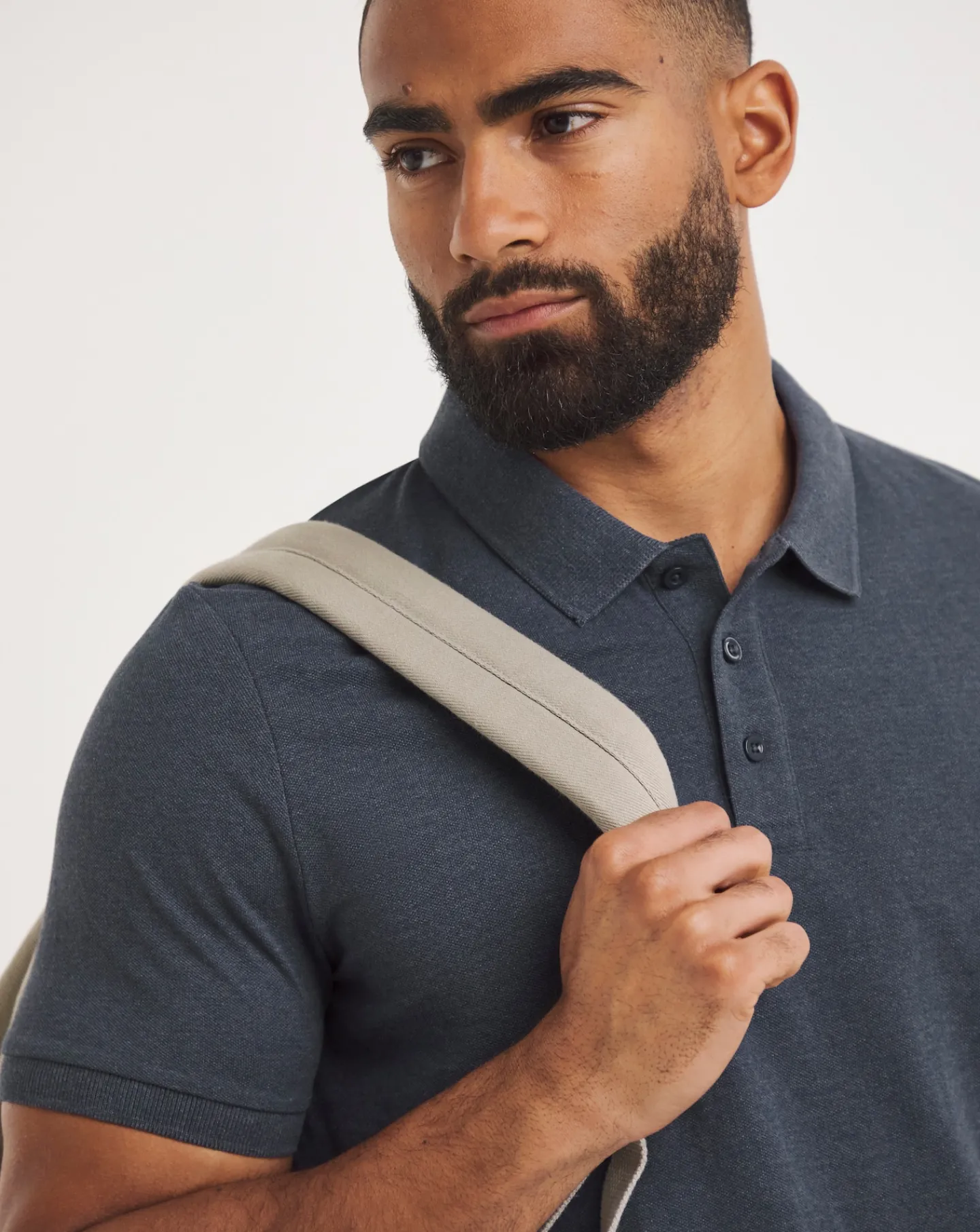 Jacamo Marl Pique Polo Long