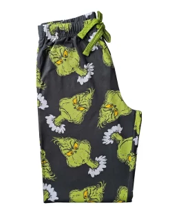 Licence Mens Grinch Loungepant 2pk Sock