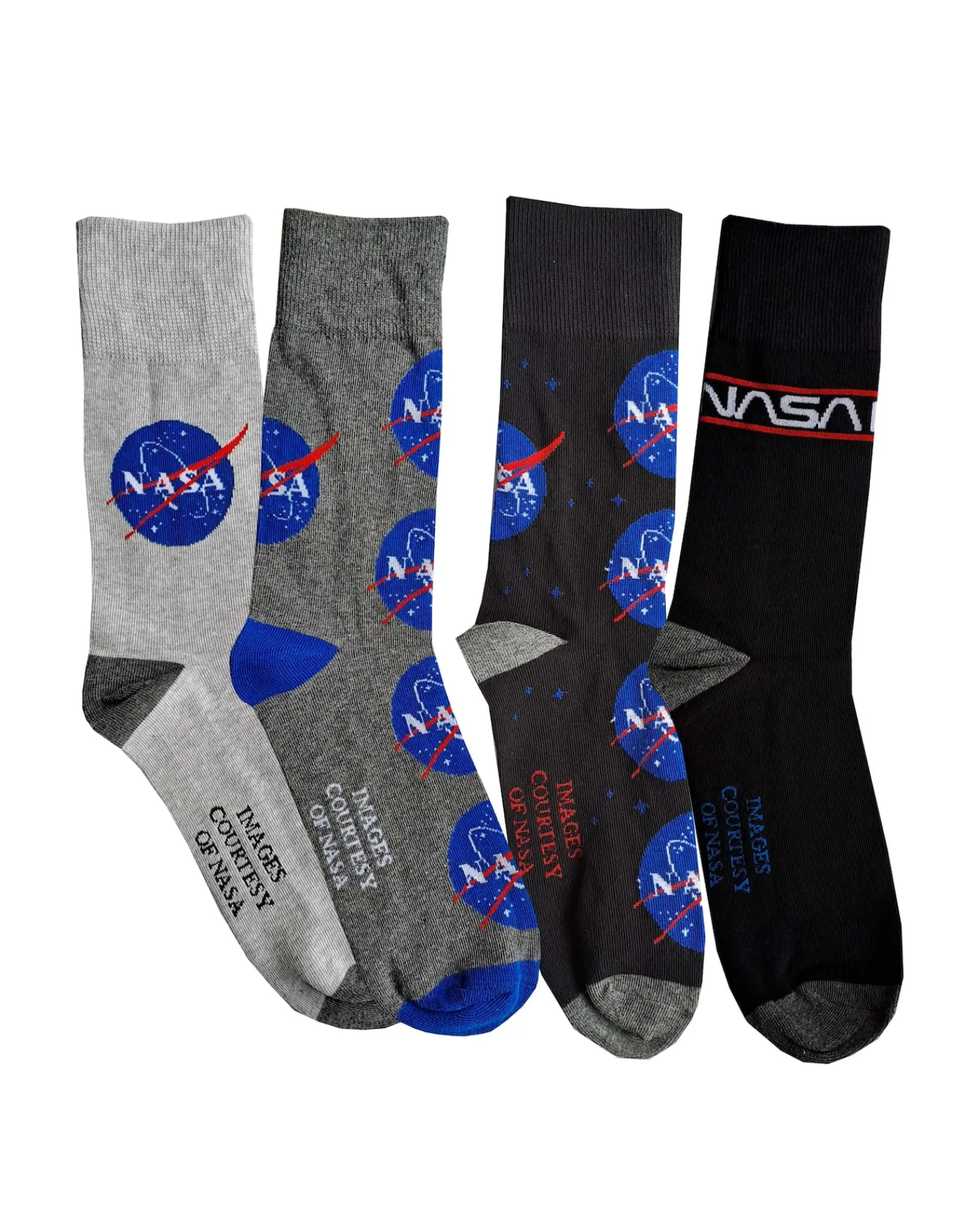 Licence Mens 4pk NASA Socks