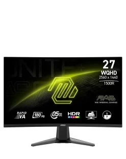 MSI MAG 27CQ6F 27in WQHD Rapid VA 180Hz 0.5ms Curved Gaming Monitor