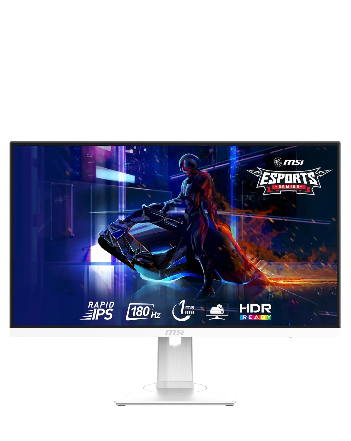 MSI MAG 274PFW 27in FHD Rapid IPS 180Hz 1ms Flat White Gaming Monitor