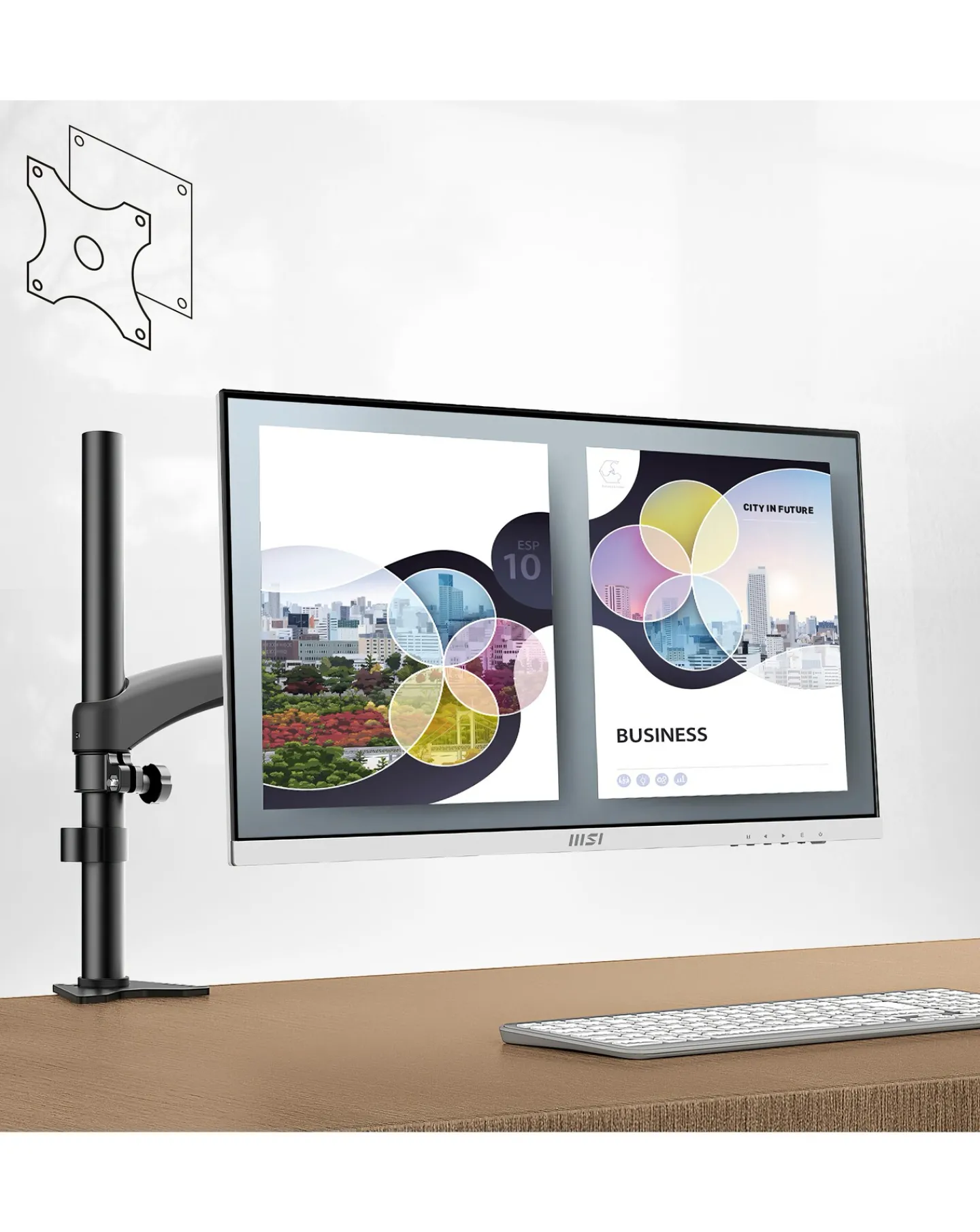 MSI MD2412PW 23.8in FHD 100Hz Curved Monitor