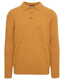 Jacamo Lambswool Long Sleeve Polo