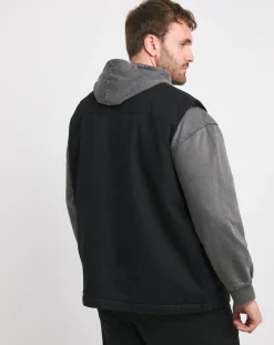 Jacamo Navy Borg Lined Gilet