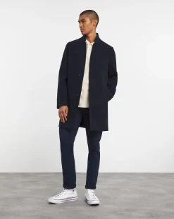 Jacamo Faux Wool Turn Up Collar Coat