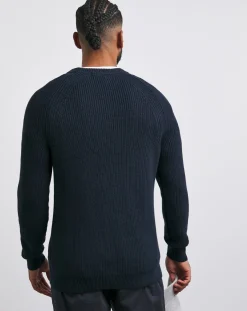 Jacamo Fisherman Raglan Crew Neck Jumper