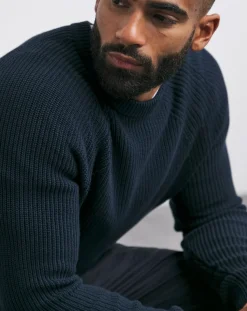 Jacamo Fisherman Raglan Crew Neck Jumper