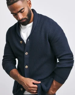 Jacamo Fisherman Shawl Neck Cardigan