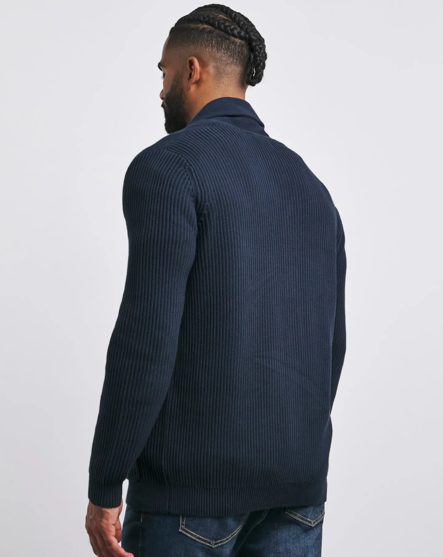 Jacamo Fisherman Shawl Neck Cardigan
