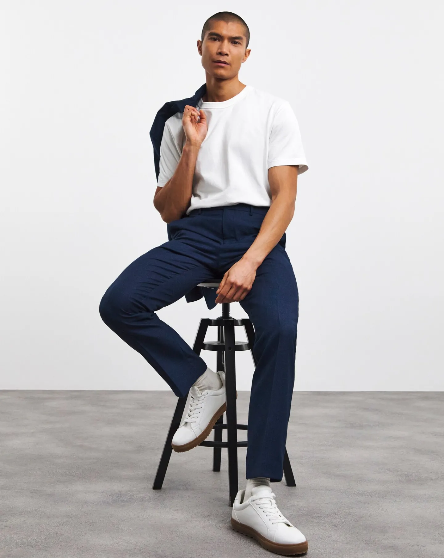 Jacamo Regular Fit Stretch Suit Trouser Long