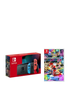 Nintendo Switch Neon Console + Mario Kart 8 Bundle
