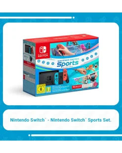 Nintendo Switch Neon With Switch Sports & 12 Months Switch Online