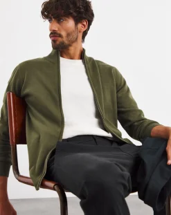Jacamo Zip Through Funnel Neck Cardigan