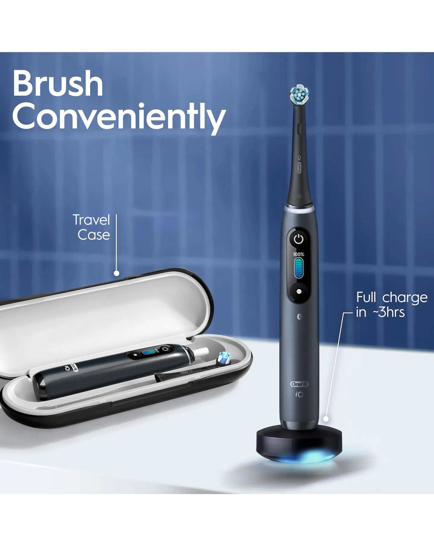 Oral B Oral-B iO8 Black Onyx (+ Zipper Case)
