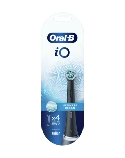Oral B Oral-B iO Black Refill Heads Pack of 4