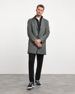 Jacamo Overcoat With Stitched Internal Gilet