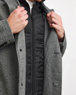 Jacamo Overcoat With Stitched Internal Gilet