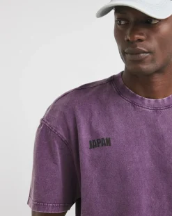 Jacamo Oversized Acid Wash Embroidered T-Shirt