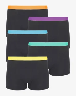 Jacamo Pack Of 5 Contrast Waistband Hipsters