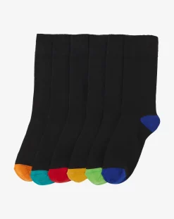Jacamo Pack of 6 Heel & Toe Socks