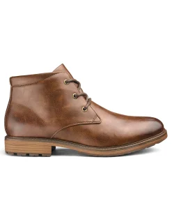 Jacamo Penn Lace Up Boot Wide Fit