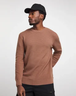 Jacamo Textured Knitted Crew Neck Jumper