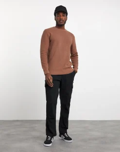 Jacamo Textured Knitted Crew Neck Jumper
