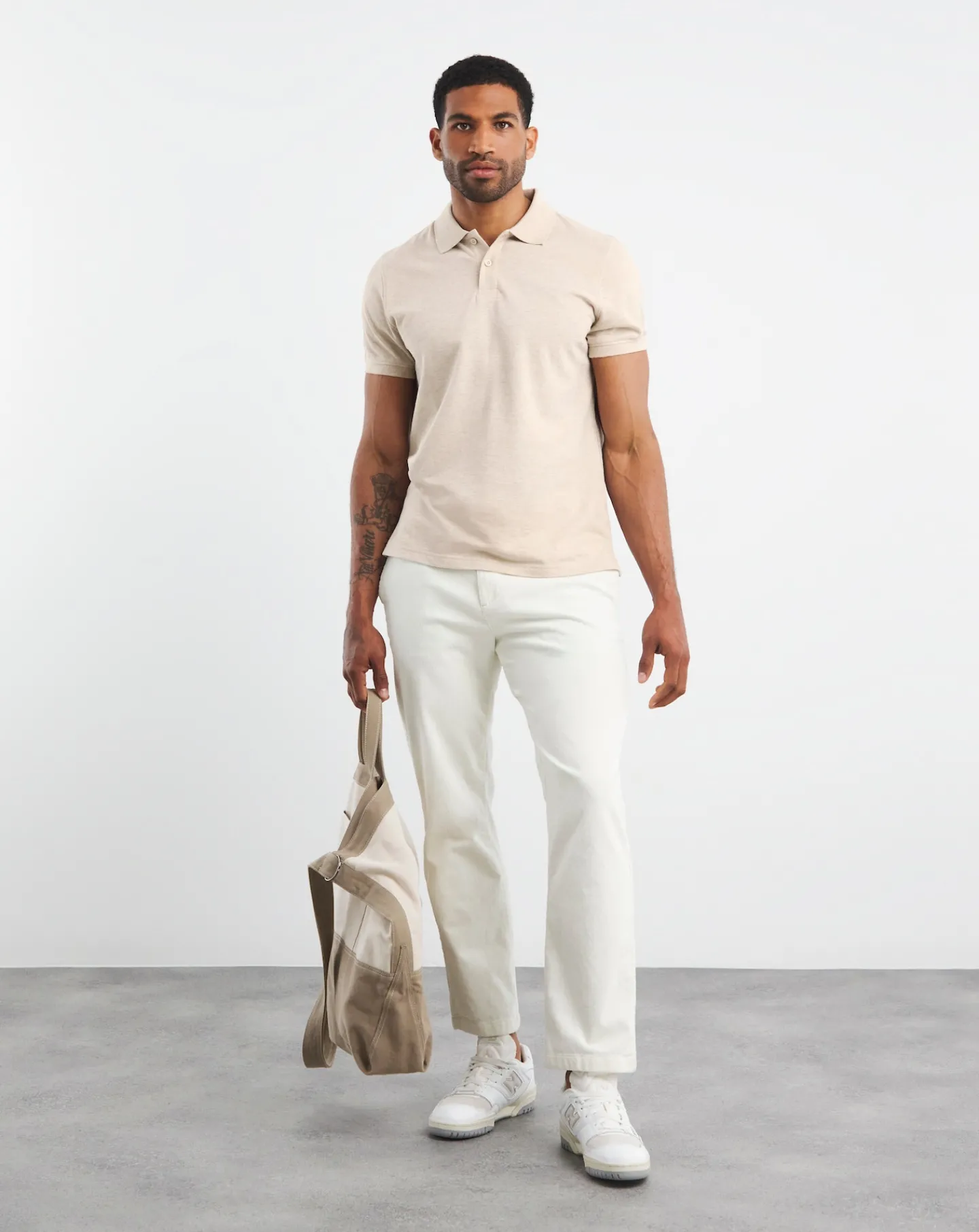 Jacamo Pique Marl Polo Long