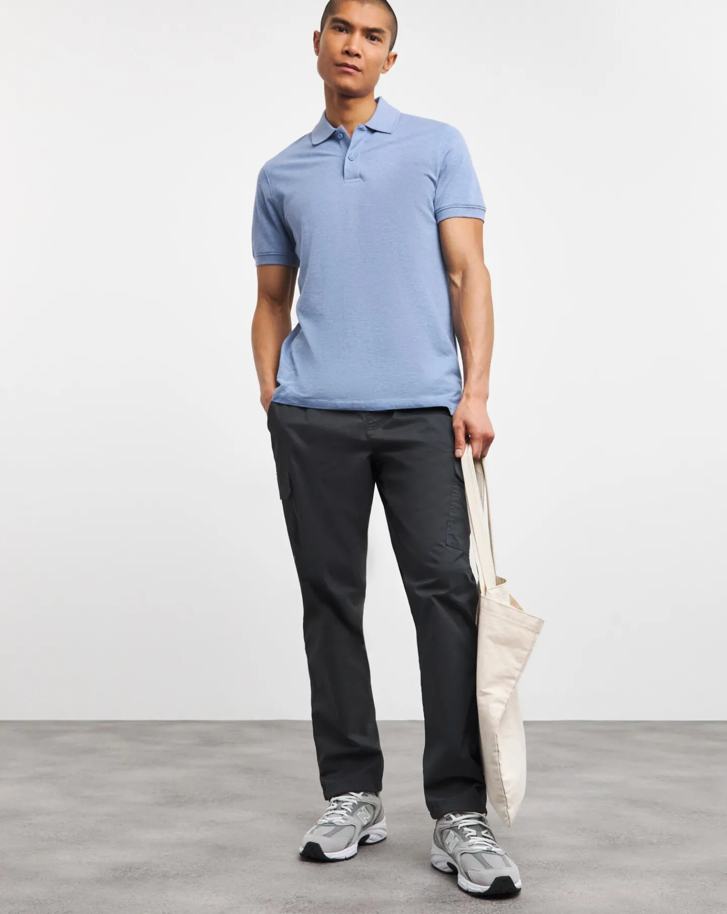 Jacamo Pique Marl Polo Long