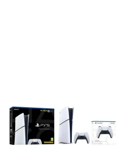 Playstation 5 Digital & White Dualsense Controller Bundle