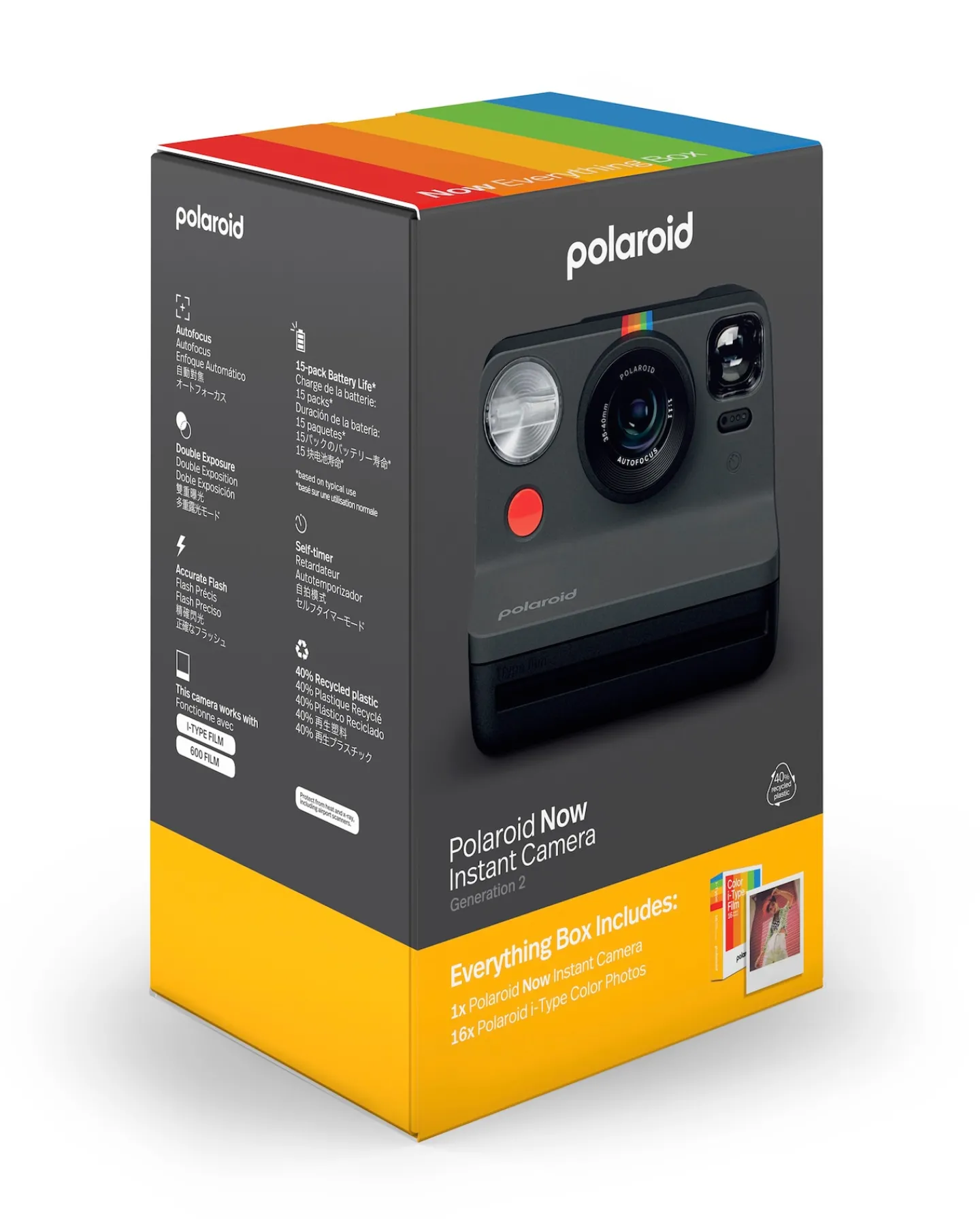 Polaroid Now Gen 2 Instant Camera - Everything Box - Black