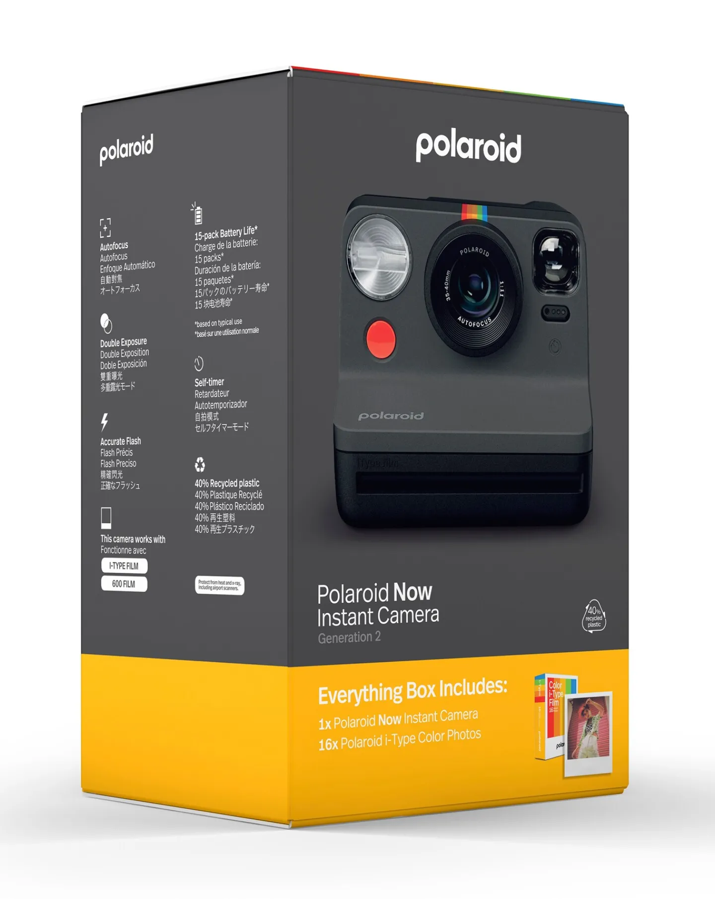 Polaroid Now Gen 2 Instant Camera - Everything Box - Black