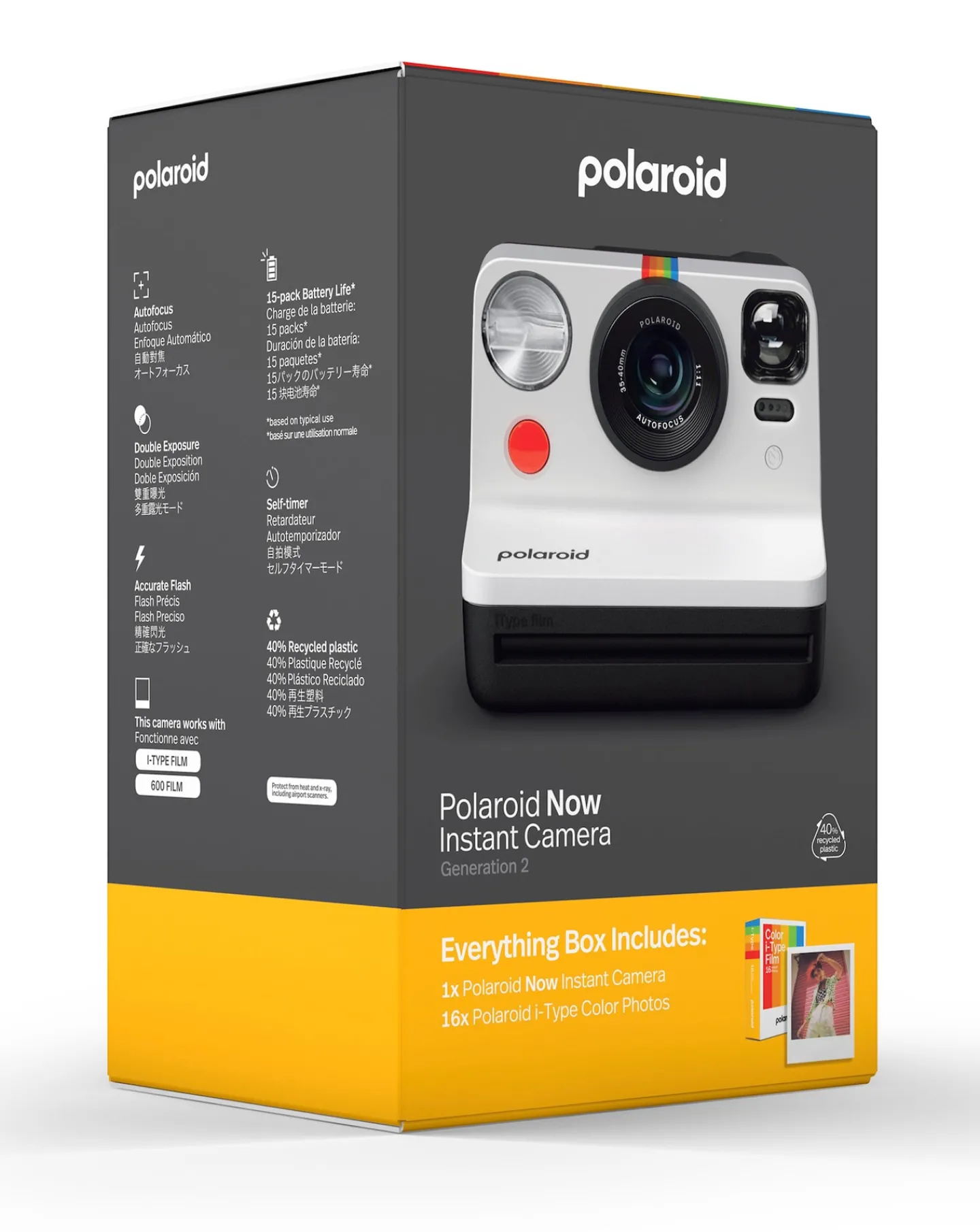 Polaroid Now Gen 2 Instant Camera - Everything Box - Black & White