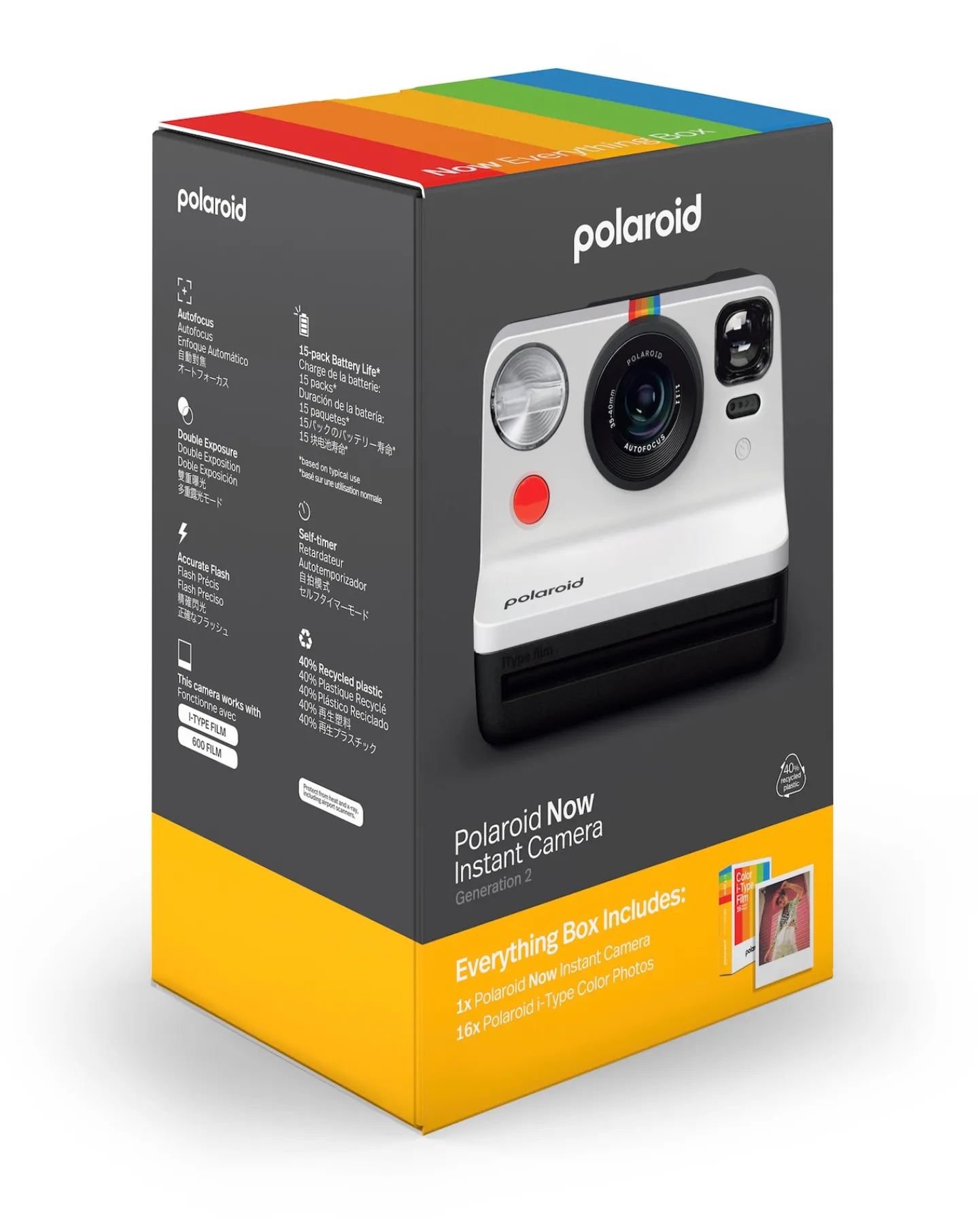 Polaroid Now Gen 2 Instant Camera - Everything Box - Black & White