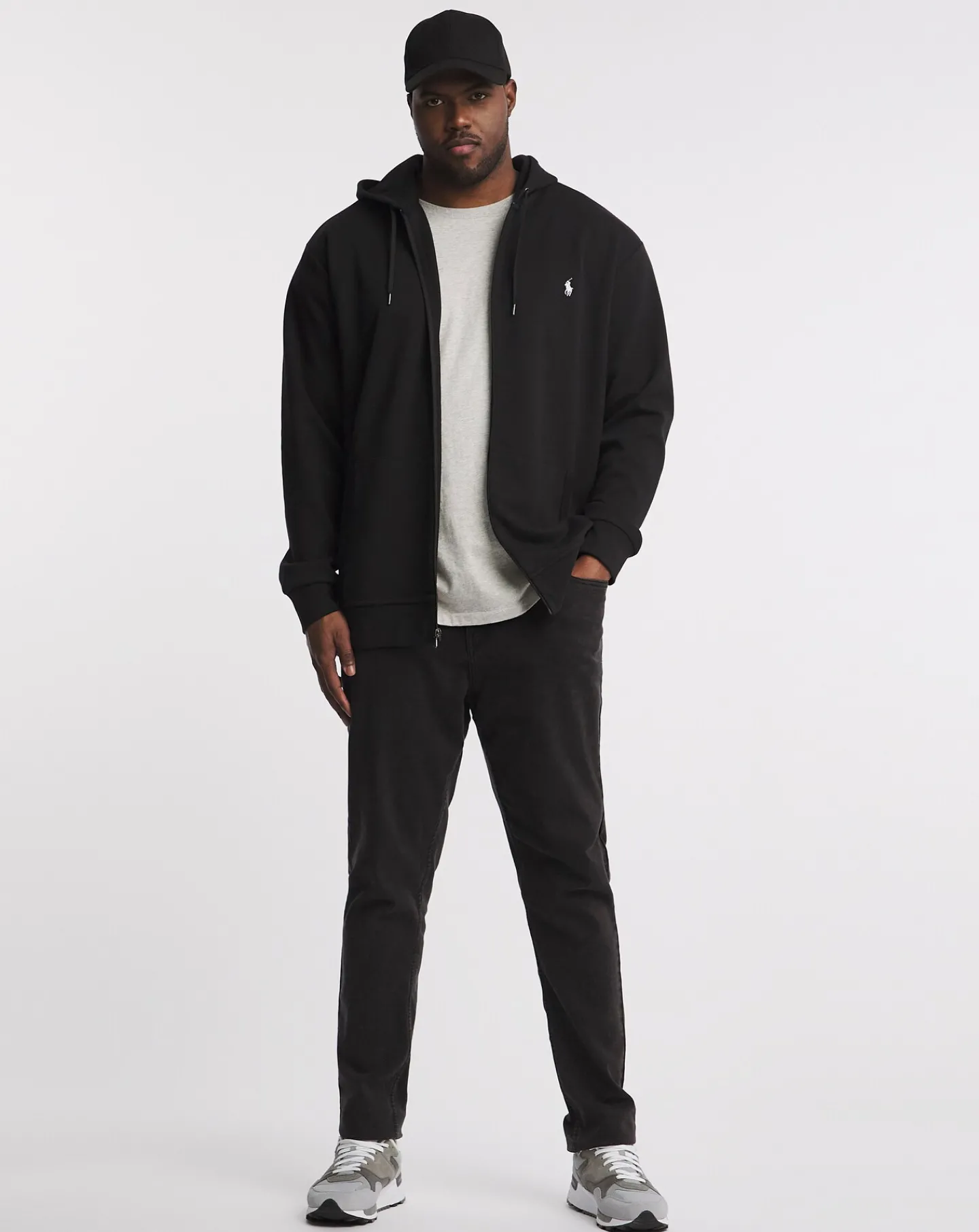 Polo Ralph Lauren Black Zip Through Hoodie