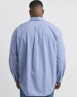 Polo Ralph Lauren Blue Check Stretch Poplin Shirt