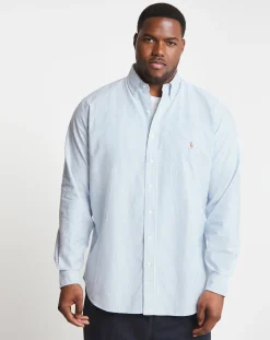 Polo Ralph Lauren Blue Long Sleeve Classic Stripe Shirt