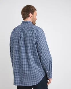 Polo Ralph Lauren Dark Blue Check Stretch Poplin Shirt