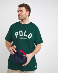 Polo Ralph Lauren Green Arched Varsity Logo T-Shirt