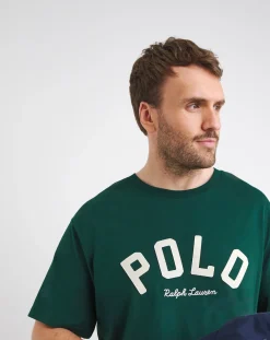 Polo Ralph Lauren Green Arched Varsity Logo T-Shirt