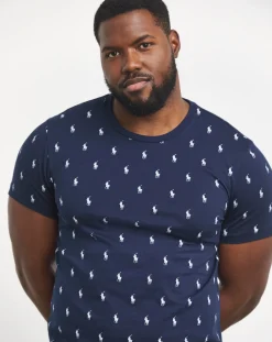 Polo Ralph Lauren Mix & Match Printed Navy Lounge T-Shirt