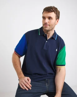 Polo Ralph Lauren Navy Multi Short Sleeve Polo Shirt
