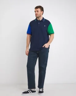 Polo Ralph Lauren Navy Multi Short Sleeve Polo Shirt