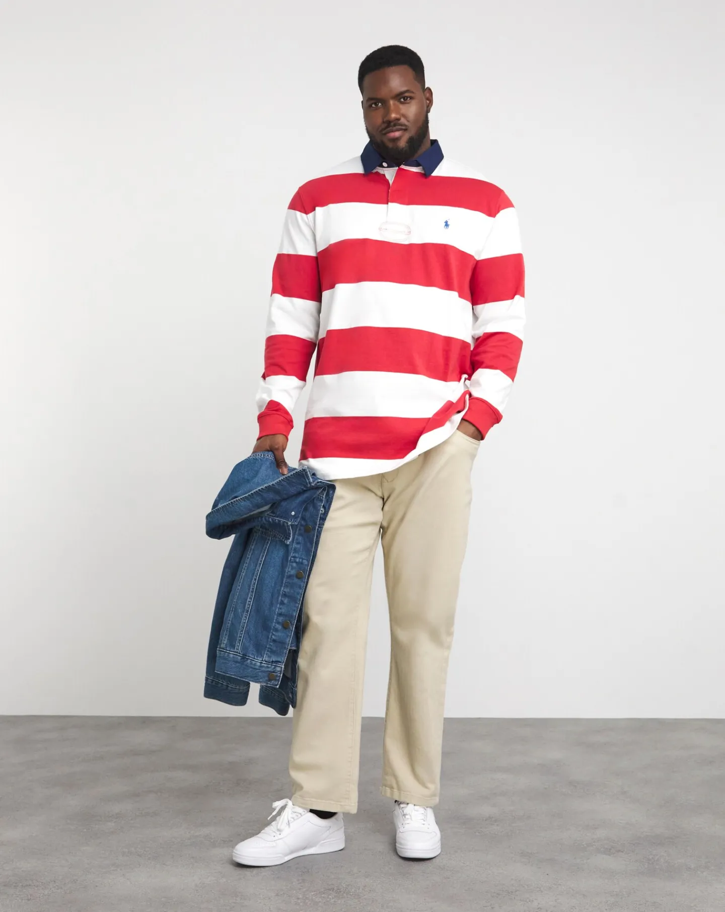Polo Ralph Lauren Red Striped Rugby Polo