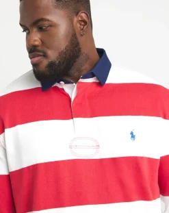 Polo Ralph Lauren Red Striped Rugby Polo