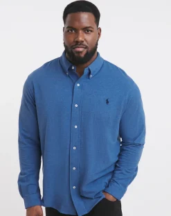 Polo Ralph Lauren Royal Long Sleeve Jersey Stretch Shirt