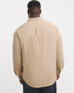 Polo Ralph Lauren Tan Long Sleeve Jersey Stretch Shirt