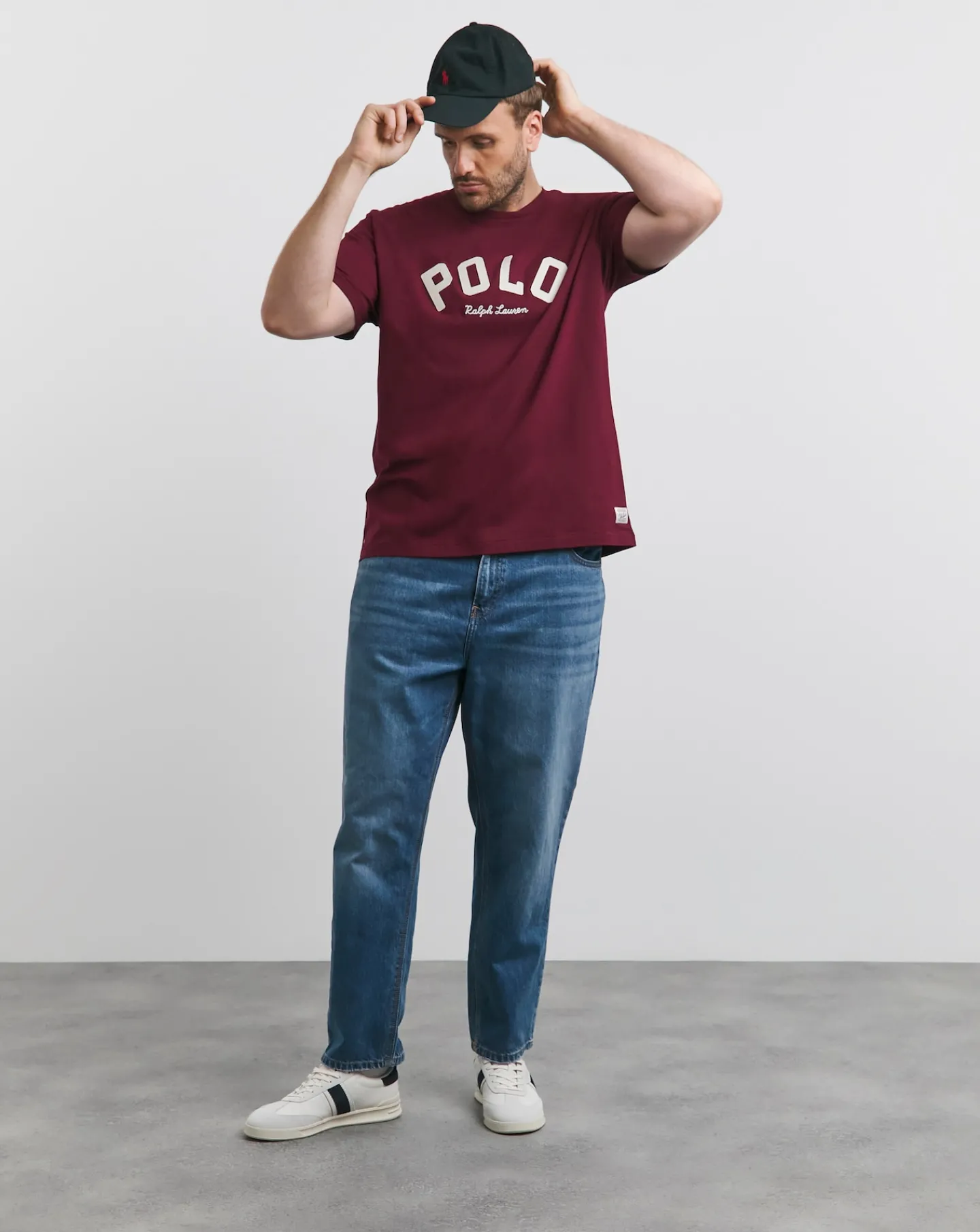 Polo Ralph Lauren White Arched Varsity Logo T-Shirt